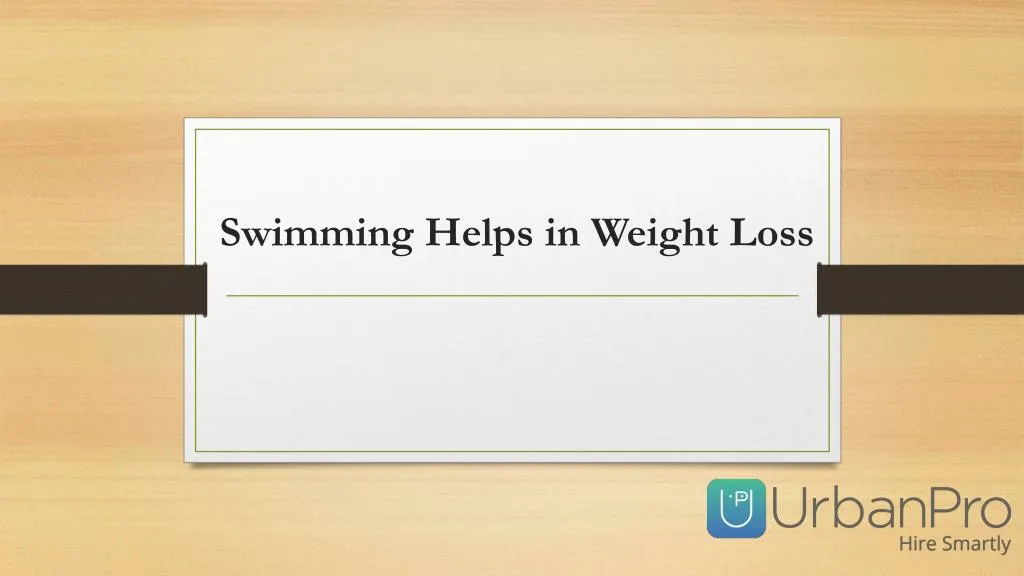swimming helps in weight loss