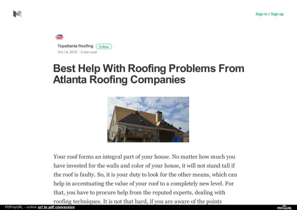 Best Help With Roofing Problems From Atlanta Roofing Companies