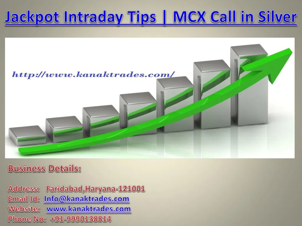 jackpot intraday tips mcx call in silver