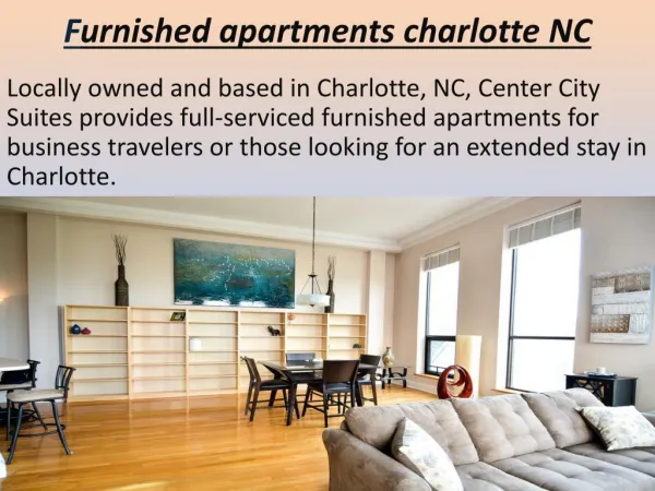 Furnished apartments charlotte NC
