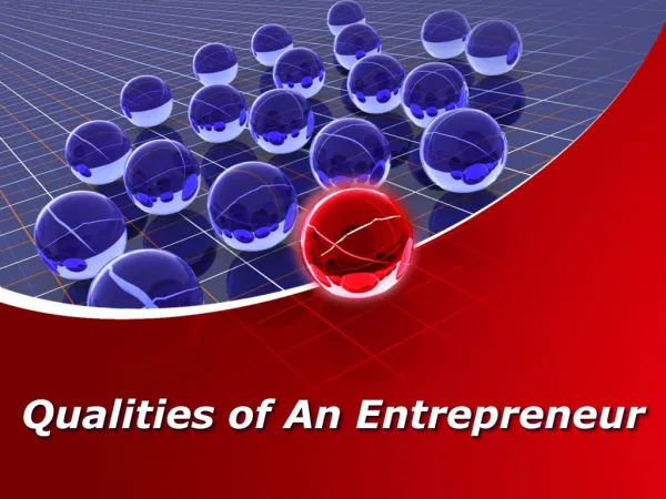 Qualities of An Entrepreneur | Carl Kruse