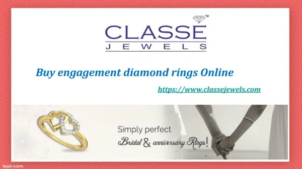 Buy engagement diamond rings Online at Classe jewels