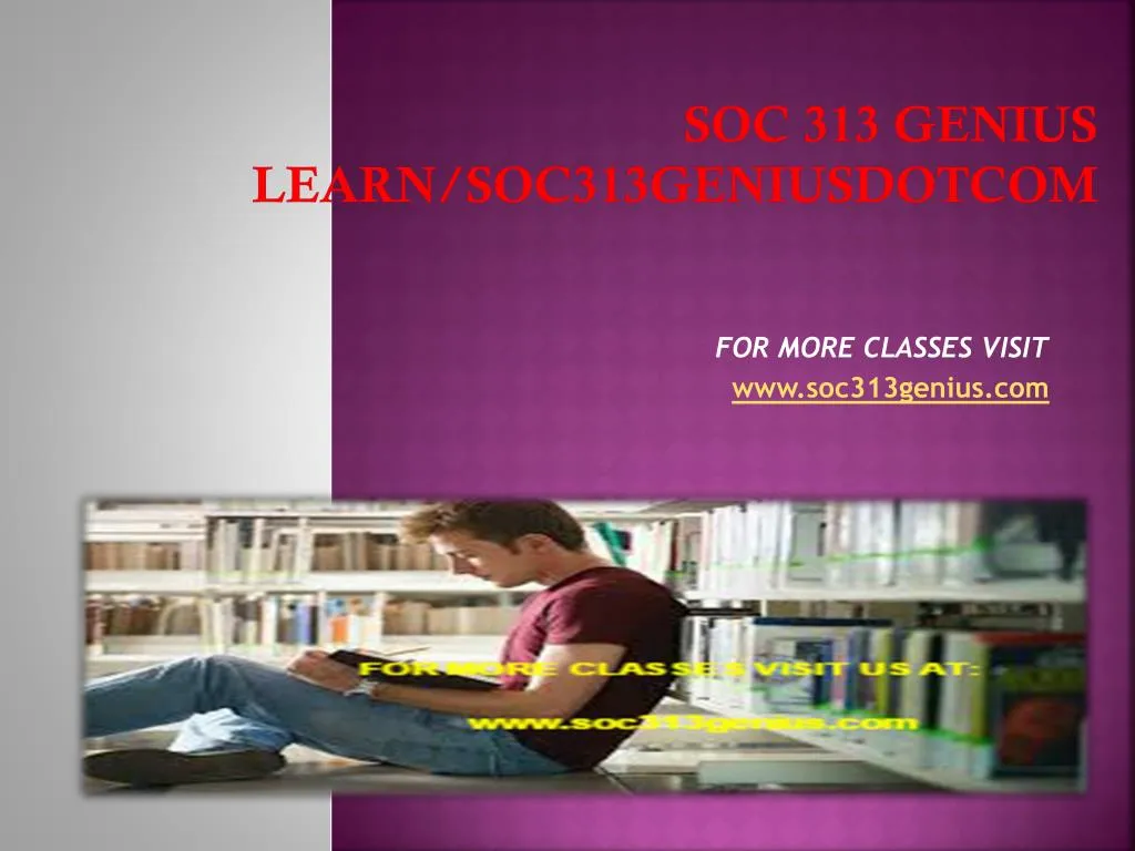 soc 313 genius learn soc313geniusdotcom