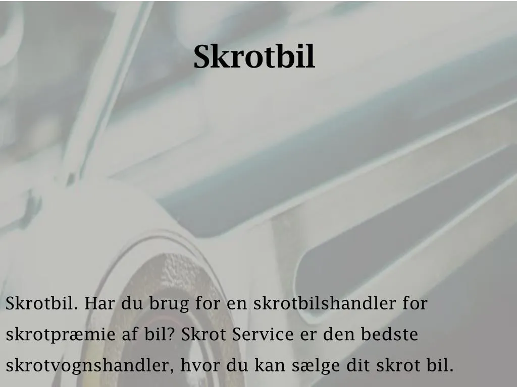 skrotbil