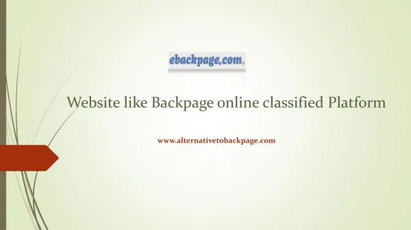 Website like Backpage
