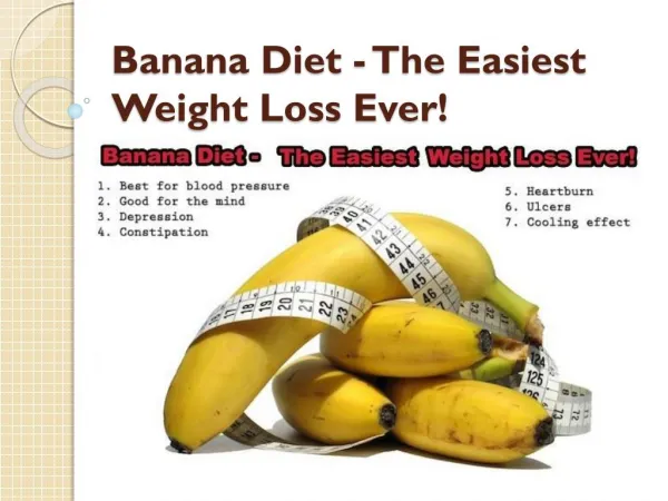 Banana Diet - The Easiest Weight Loss Ever!