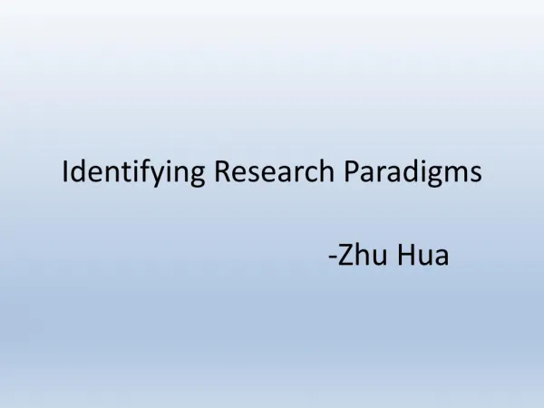 Research Paradigm