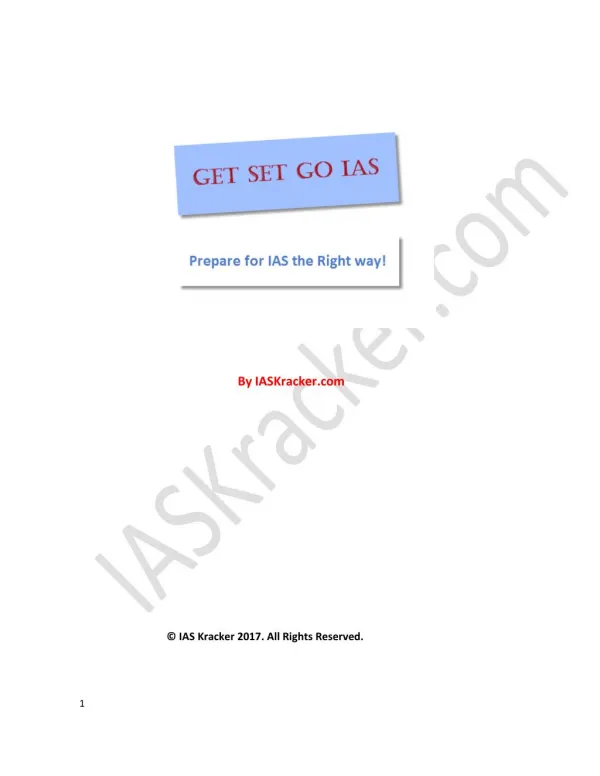 E-Book for IAS Exam Preparation tips