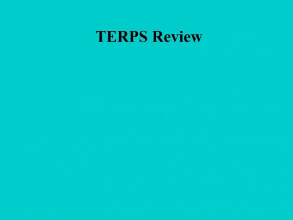 TERPS Review
