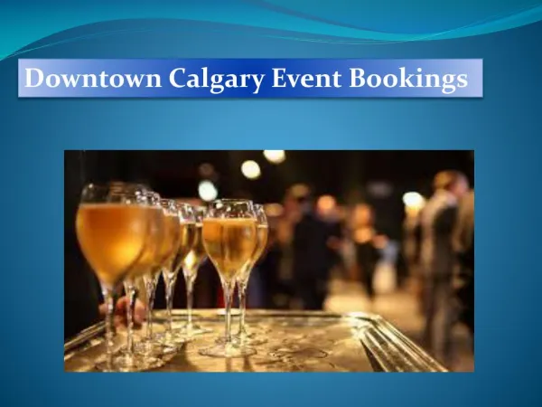Event bookings Calgary