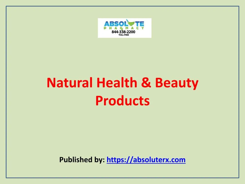 natural health beauty products