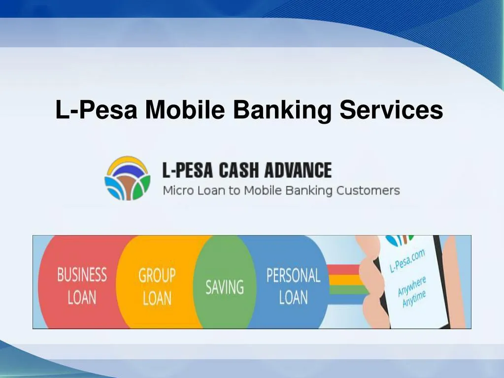l pesa mobile banking services