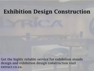 Exhibition Design Construction - extruct.co.za - slide 1