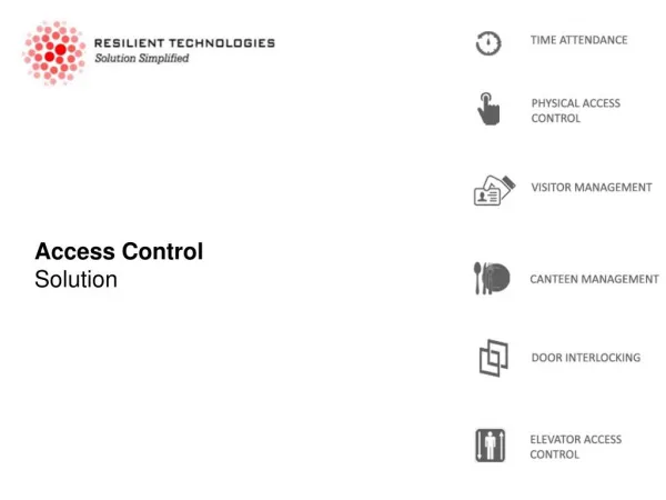 Latest Web based Access Management Software - Resilient Technologies