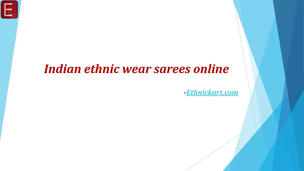 indian ethnic wear sarees online