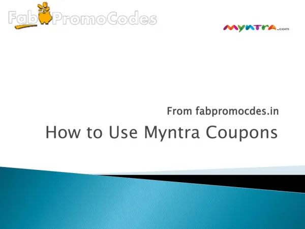 How to Use Myntra Coupons