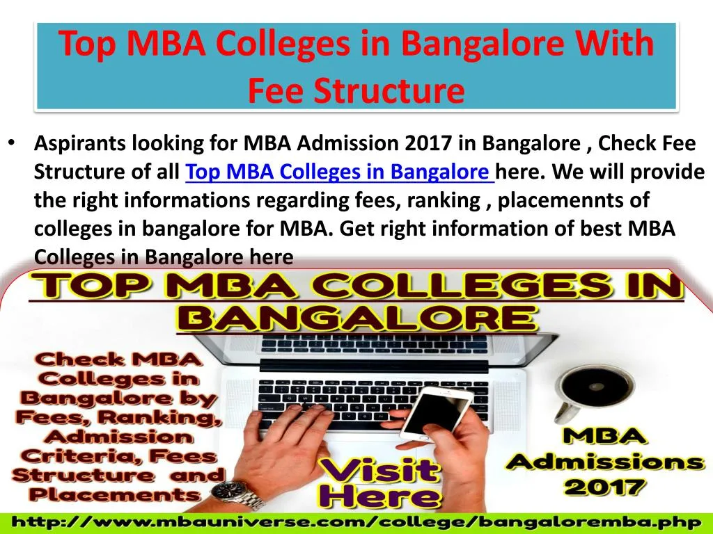 top mba colleges in bangalore with fee structure