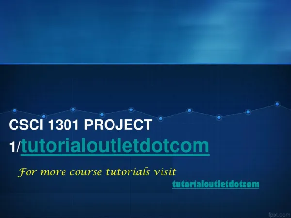 CSCI 1301 PROJECT 1/tutorialoutletdotcom