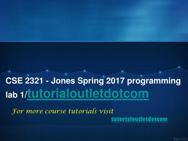 CSE 2321 - Jones Spring 2017 programming lab 1/tutorialoutletdotcom