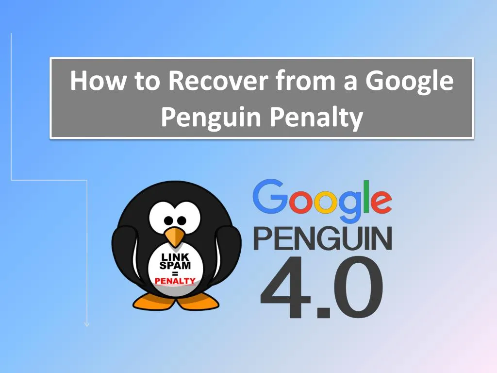 how to recover from a google penguin penalty