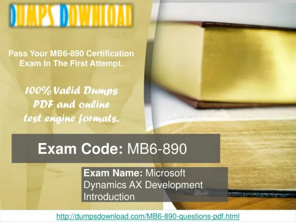 Dumpsdownload MB6-890 Exam Questions