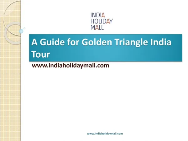 Golden Triangle India Tour Guide