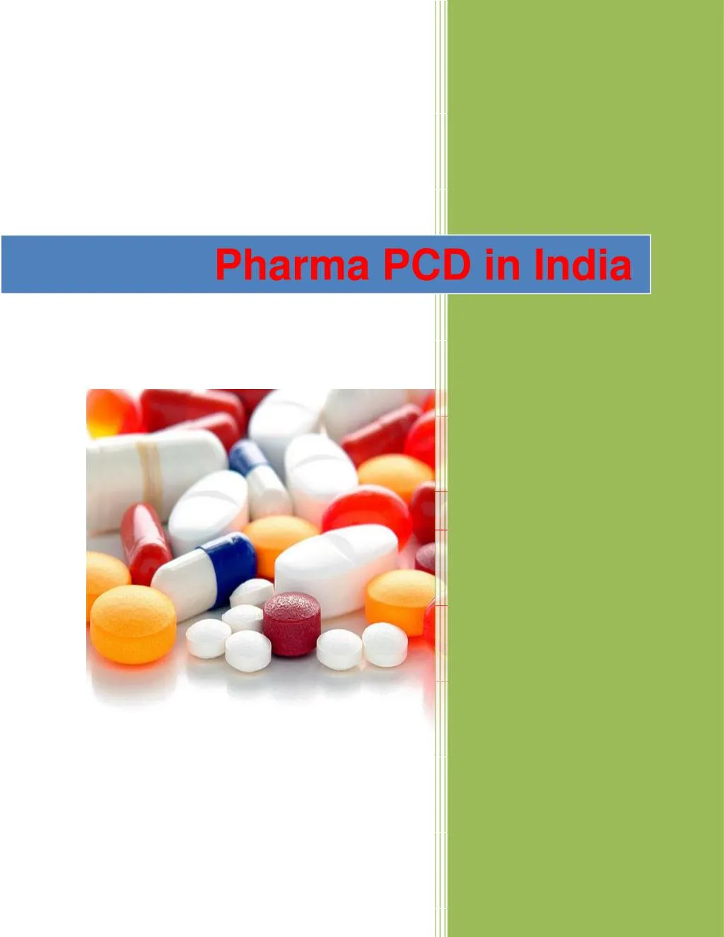 pharma pcd in india