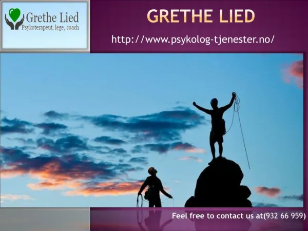 Psykoterapi - Psykologtjenester Oslo - Grethe Lied