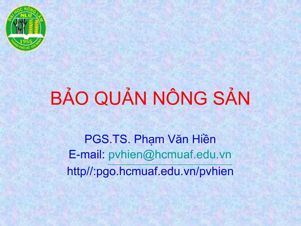 PPT - BO QUN N NG SN PowerPoint Presentation, Free Download - ID:754655