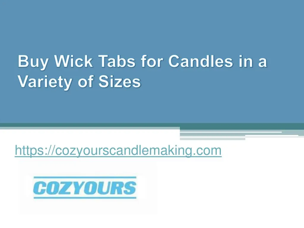 buy wick tabs for candles in a variety of sizes