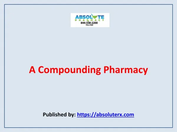 A Compounding Pharmacy