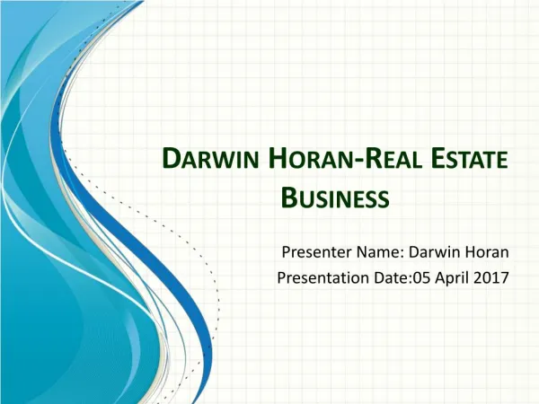 Darwin Horan - Real Estate Business