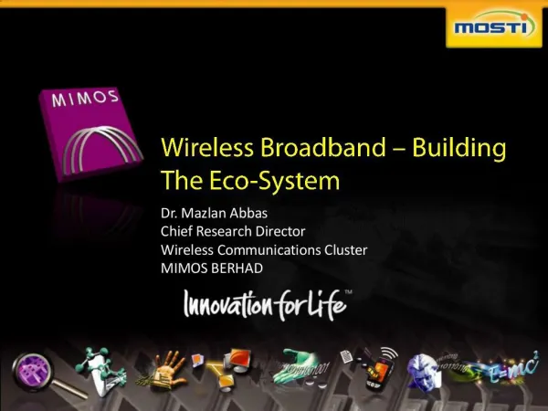 Wireless Broadband - Building the Eco-System
