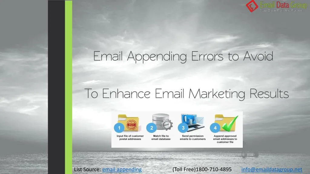list source email appending