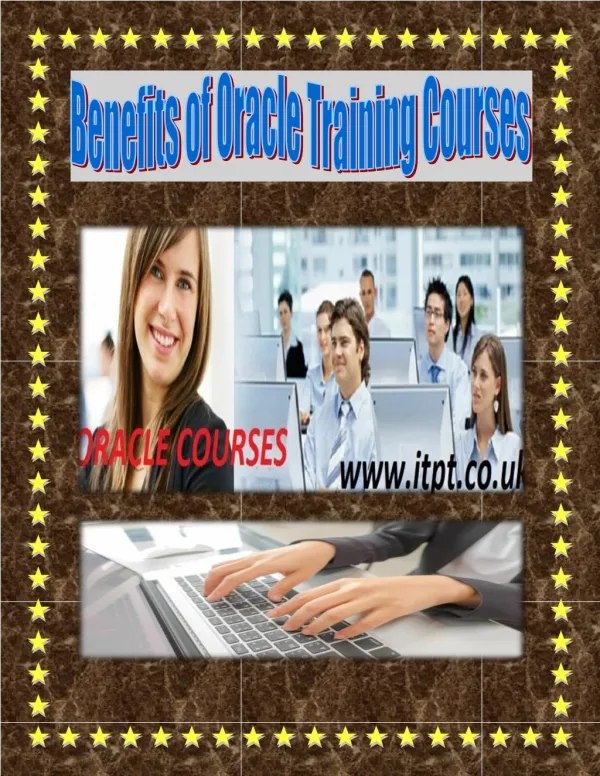 Advantages of Oracle Training Courses