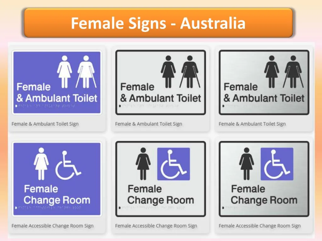 female signs australia