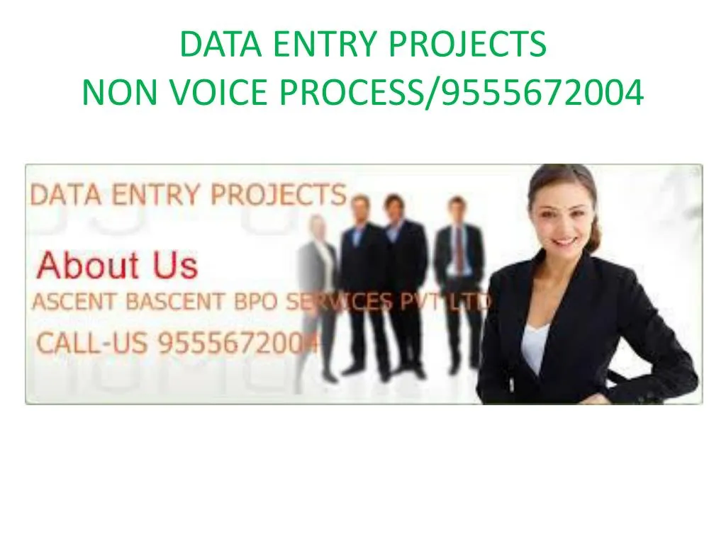 data entry projects non voice process 9555672004