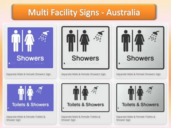 Multi Facility Signs - Braille Sign Distributors