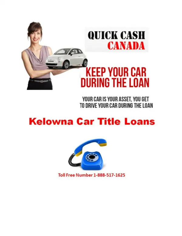 Car title loans Kelowna