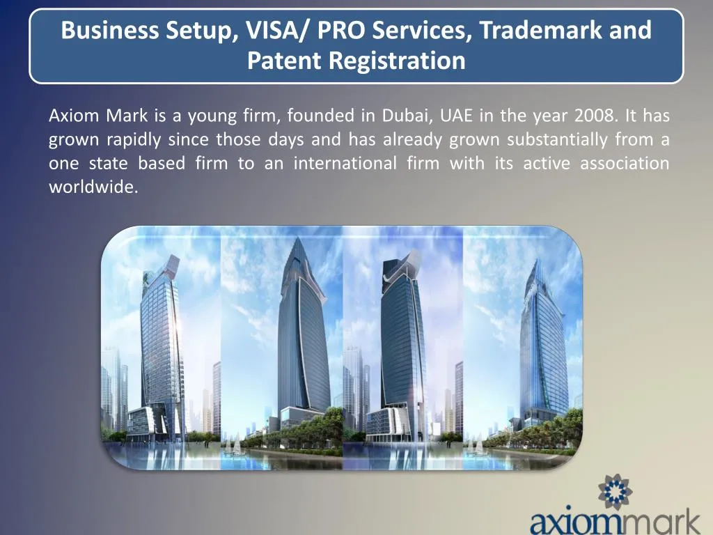 axiom mark is a young firm founded in dubai