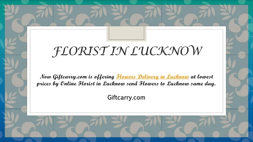 florist in lucknow