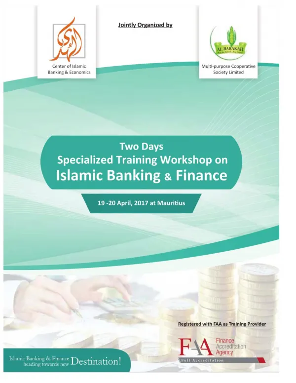 Specialized Training Workshop on Islamic Banking & Finance