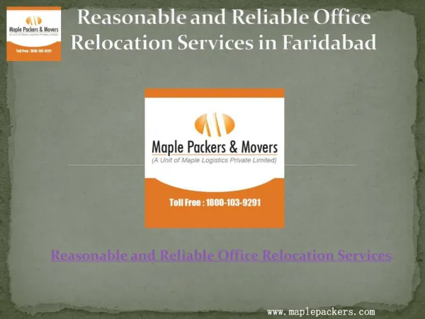 Some of the salient features of office relocation services in Faridabad