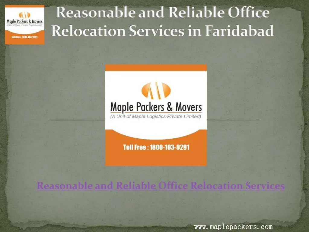 reasonable and reliable office relocation services in faridabad