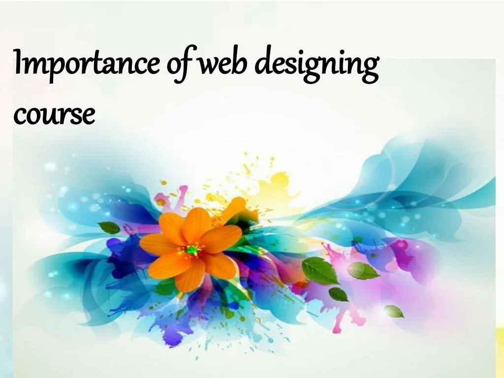 importance of web designing importance