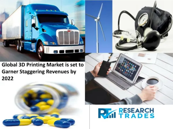 Global 3D Printing Market is set to Garner Staggering Revenues by 2022