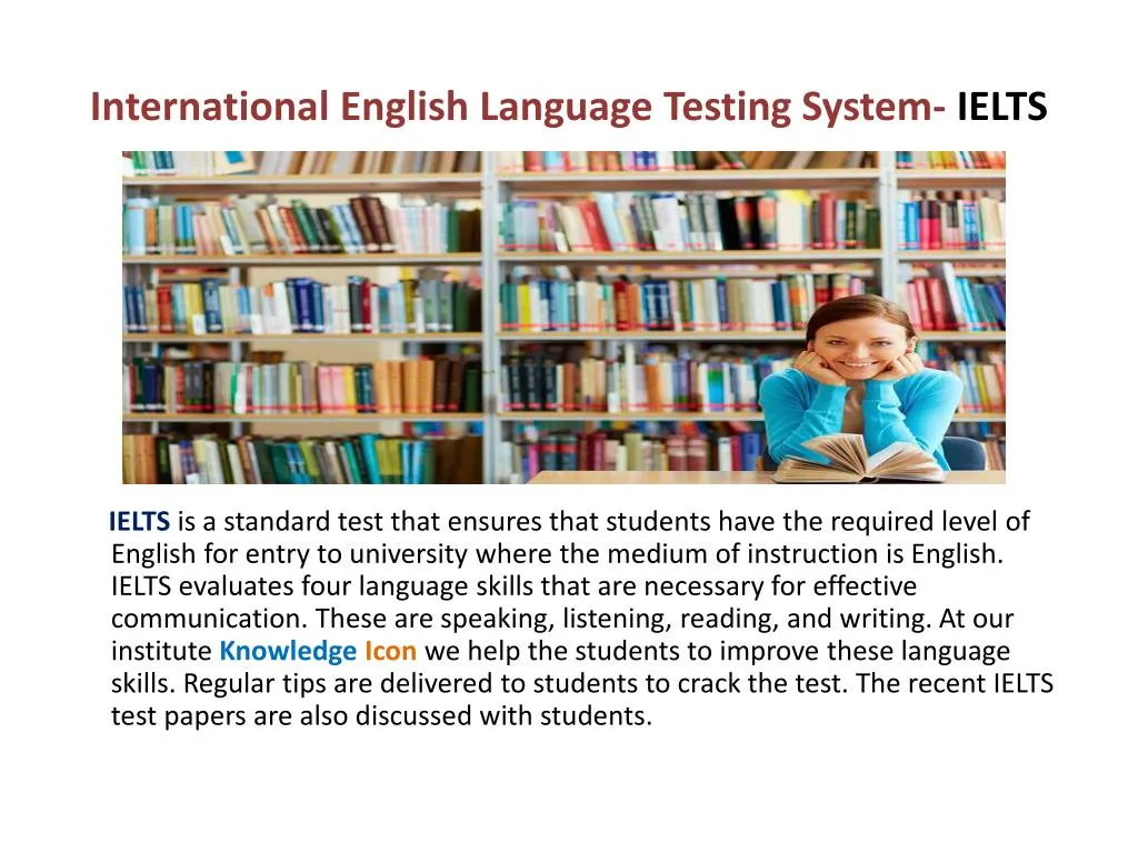 international english language testing system ielts