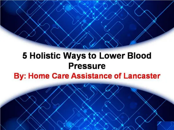 5 Holistic Ways to Lower Blood Pressure