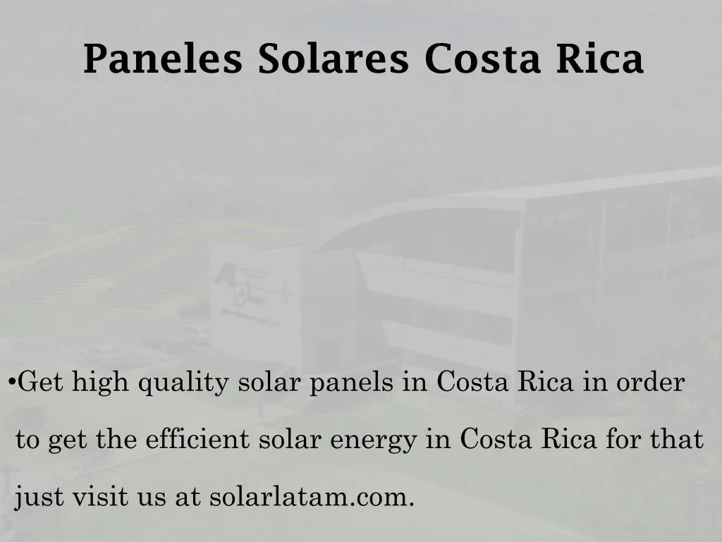 paneles solares costa rica