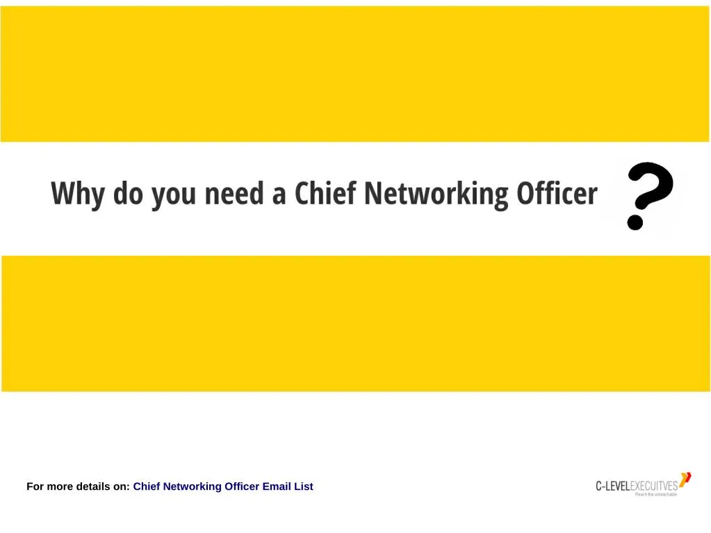 for more details on chief networking officer